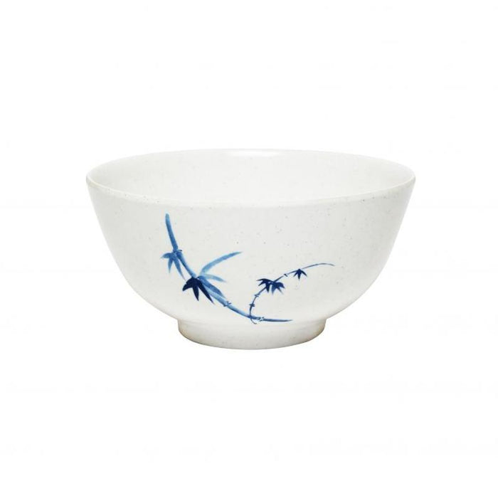 Thunder Group Melamine Asian 39 OZ, 7" RICE BOWL, BLUE BAMBOO,1 doz
