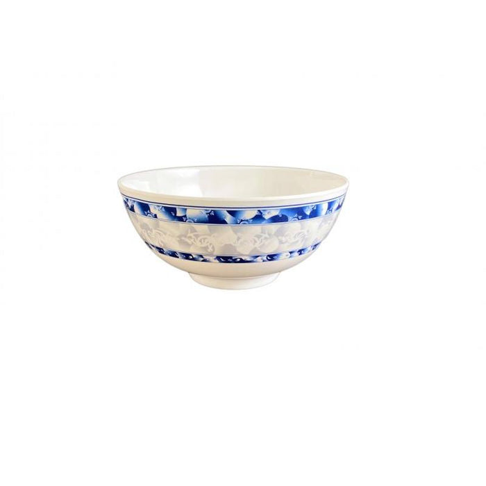 Thunder Group Melamine Asian 39 OZ, 7" RICE BOWL, BLUE DRAGON,1 doz