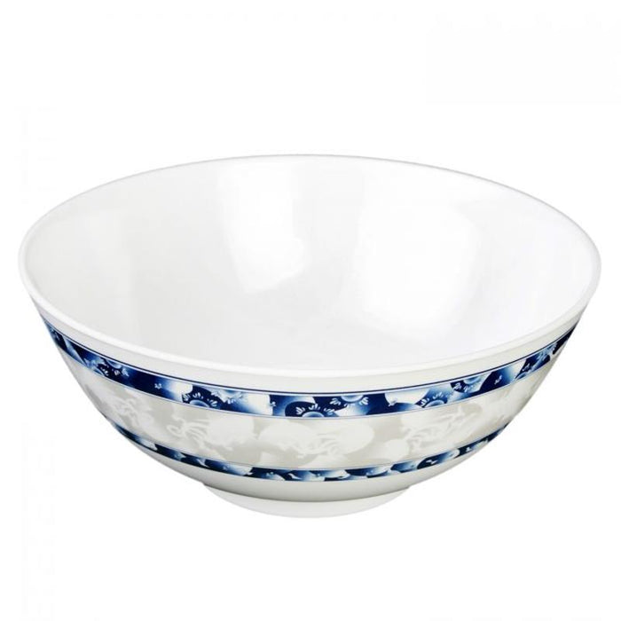 Thunder Group Melamine Asian 39 OZ, 7" RICE BOWL, BLUE DRAGON,1 doz