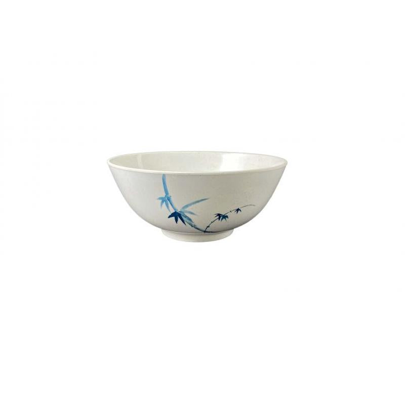 Thunder Group Melamine Asian 56 OZ, 8" RICE BOWL, BLUE BAMBOO,1 doz