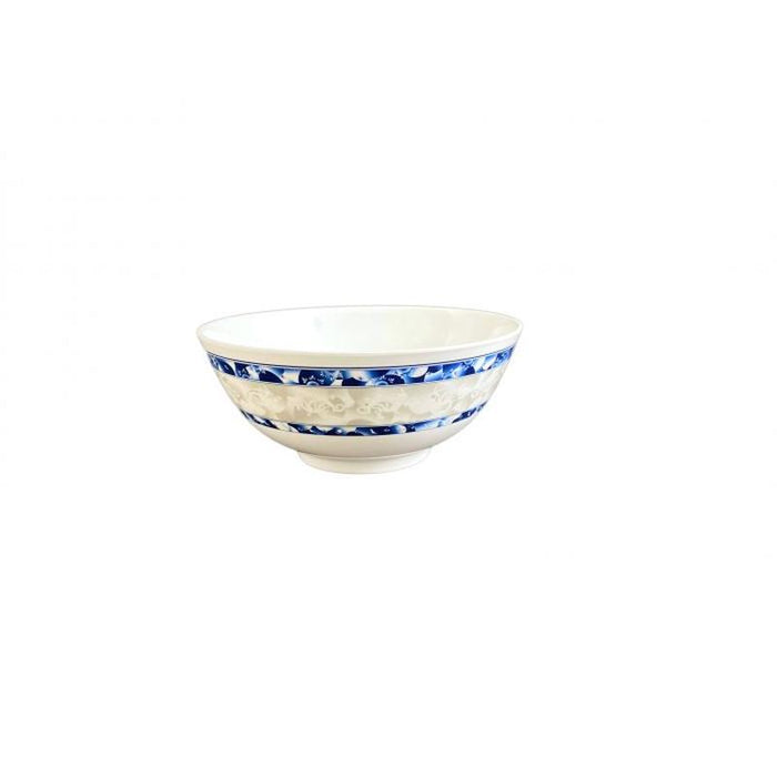 Thunder Group Melamine Asian 56 OZ, 8" RICE BOWL, BLUE DRAGON,1 doz