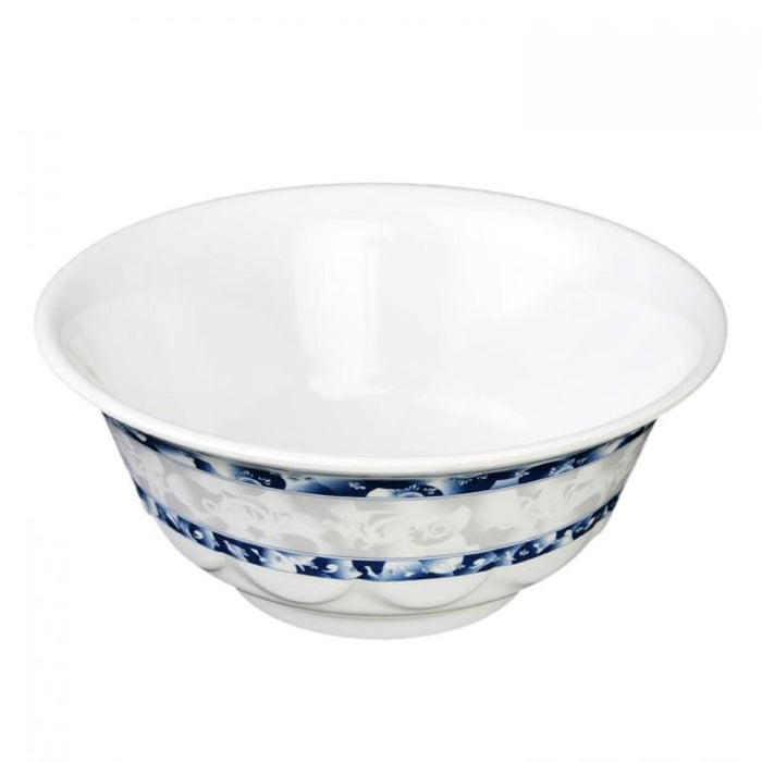 Thunder Group Melamine Asian 25 OZ, 6 1/4" SCALLOPED BOWL, BLUE DRAGON,1 doz