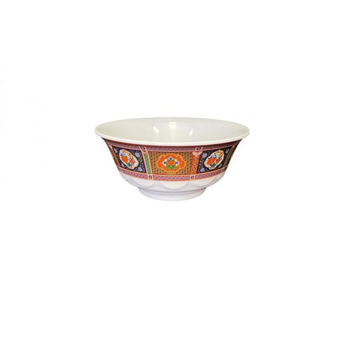 Thunder Group Melamine Asian 25 OZ, 6 1/4" SCALLOPED BOWL, PEACOCK, 1 doz