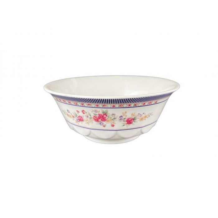 Thunder Group Melamine Asian 34 OZ, 7 1/4" SCALLOPED BOWL, ROSE, 1 doz