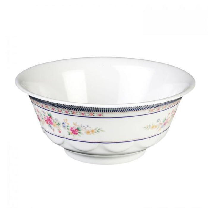 Thunder Group Melamine Asian 34 OZ, 7 1/4" SCALLOPED BOWL, ROSE, 1 doz