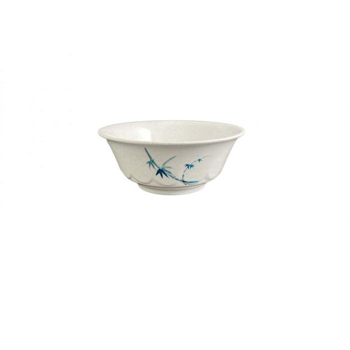 Thunder Group Melamine Asian 34 OZ, 7 1/4" SCALLOPED BOWL, BLUE BAMBOO,1 doz