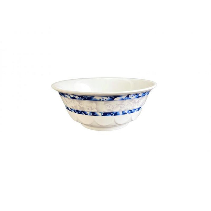 Thunder Group Melamine Asian 34 OZ, 7 1/4" SCALLOPED BOWL, BLUE DRAGON,1 doz