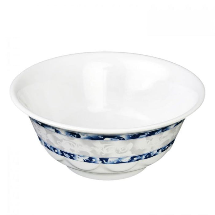 Thunder Group Melamine Asian 34 OZ, 7 1/4" SCALLOPED BOWL, BLUE DRAGON,1 doz