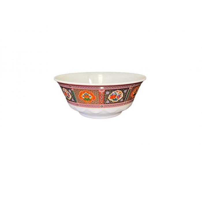 Thunder Group Melamine Asian 34 OZ, 7 1/4" SCALLOPED BOWL, PEACOCK, 1 doz