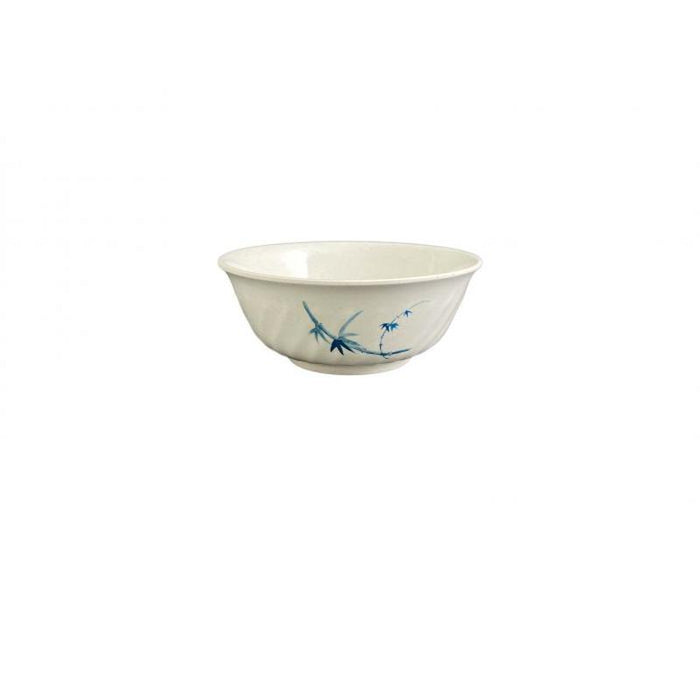 Thunder Group Melamine Asian 32 OZ, 6 7/8" SWIRL BOWL, BLUE BAMBOO,1 doz