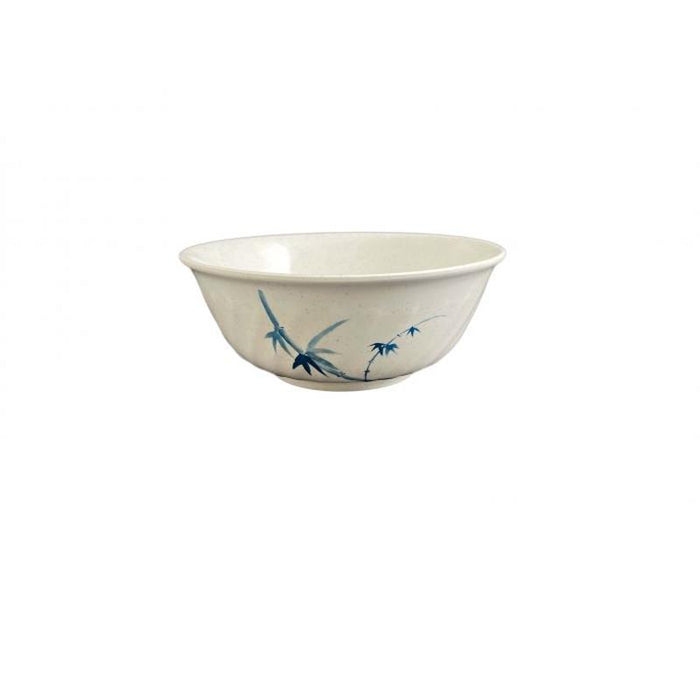 Thunder Group Melamine Asian 48 OZ, 8" SWIRL BOWL, BLUE BAMBOO,1 doz