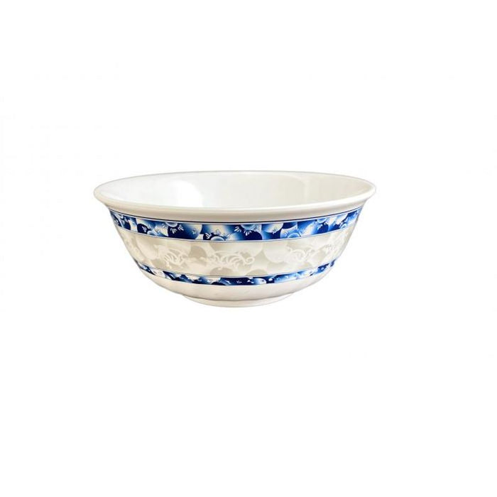 Thunder Group Melamine Asian 48 OZ, 8" SWIRL BOWL, BLUE DRAGON,1 doz