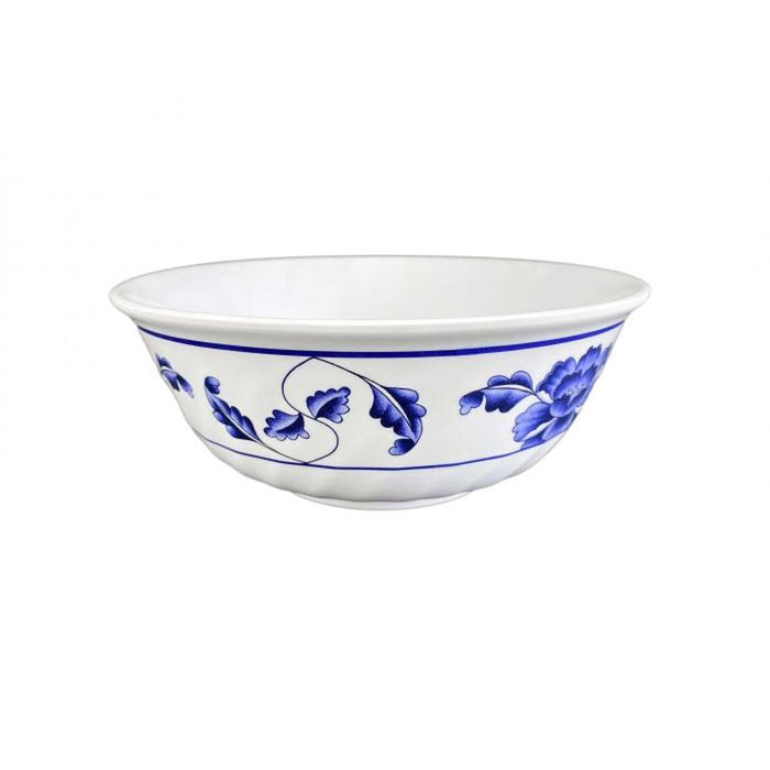 Thunder Group Melamine Asian 48 OZ, 8" SWIRL BOWL, LOTUS,1 doz