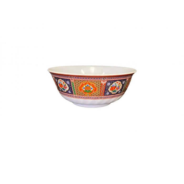 Thunder Group Melamine Asian 48 OZ, 8" SWIRL BOWL, PEACOCK, 1 doz