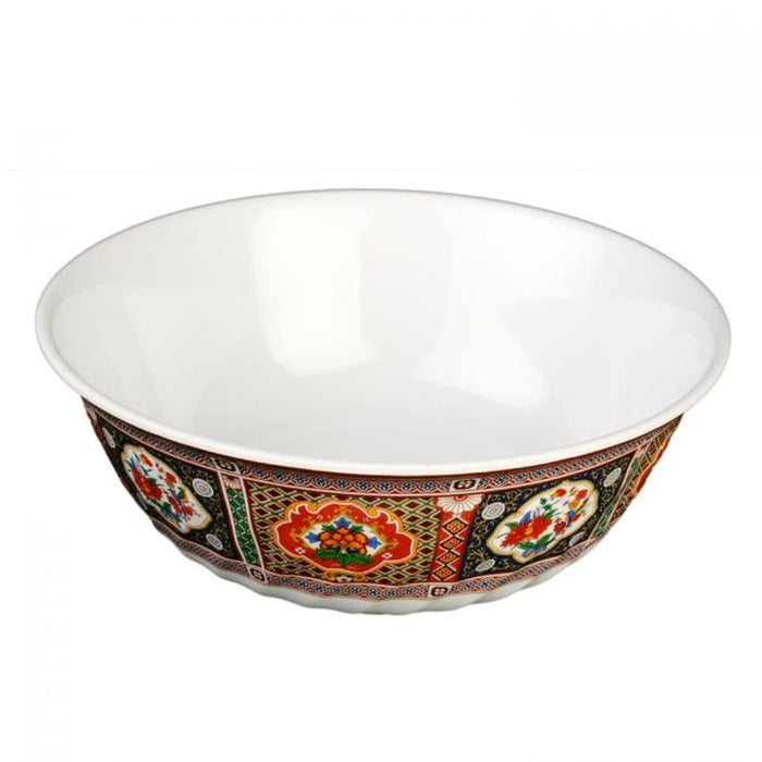 Thunder Group Melamine Asian 70 OZ, 9 3/4" RIMLESS BOWL, PEACOCK, 1 doz