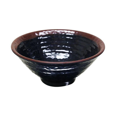 Thunder Group Melamine Asian 3 OZ, 4" X 4" WAVE SQUARE SAUCE DISH, TENMOKU, 1 doz