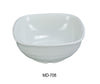 Yanco MD-708 Milando 8" Square Bowl, Shape: Square, Color: White, Material: Melamine, Pack of 24