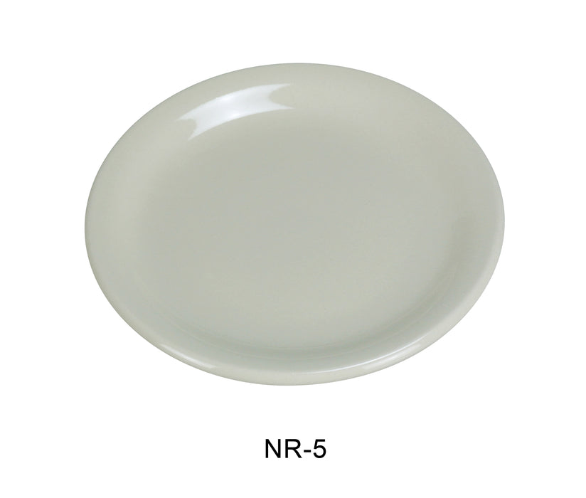 Yanco NR-5 Normandy Plate, Shape: Round, Color: White, Material: China, Pack of 36