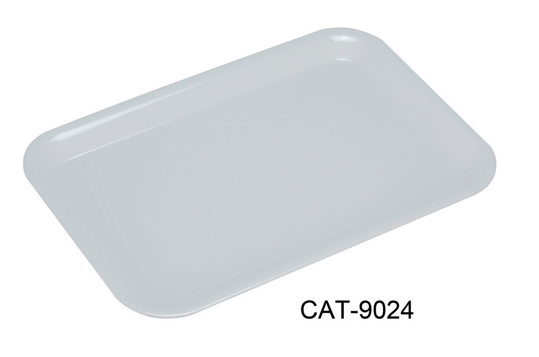 Yanco CAT-9024 Catering Cake Plate, Shape: Rectangular, Color: White, Material: Melamine, Pack of 24