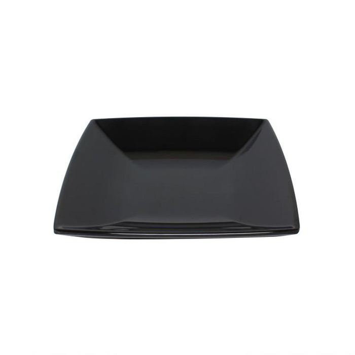 Thunder Group Melamine Asian 28 OZ, 8 1/2" SQUARE SALAD BOWL, 1 5/8" DEEP, BLACK , 1 doz