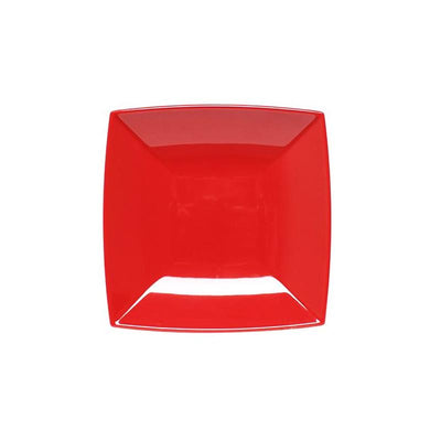 Thunder Group Melamine Asian 28 OZ, 8 1/2 SQUARE SALAD BOWL, 1 5/8 DEEP, PURE RED, 1 doz