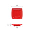 Thunder Group Melamine Asian 28 OZ, 8 1/2 SQUARE SALAD BOWL, 1 5/8 DEEP, PURE RED, 1 doz