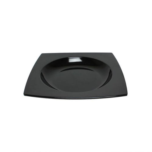 Thunder Group Melamine Asian 22 OZ, 10 1/2" PASTA BOWL, 1 3/8" DEEP, BLACK , 1 doz