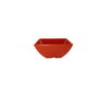 Thunder Group Melamine Asian 8 OZ,  3 7/8 SQUARE BOWL, 1 3/4 DEEP, PURE RED, 1 doz