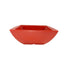 Thunder Group Melamine Asian 90 OZ,  9 SQUARE BOWL, 3 5/8 DEEP, PURE RED, 1 doz