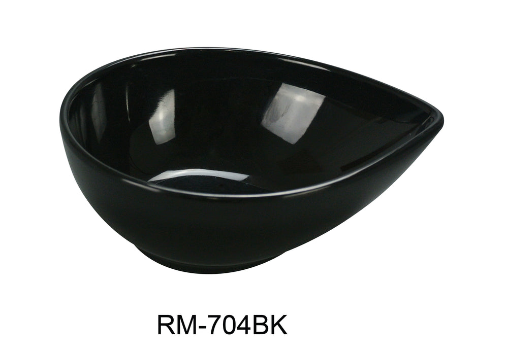 Yanco RM-704BK Rome Water Drop Shape Dish, Melamine, Pack of 72 (6 Dz)