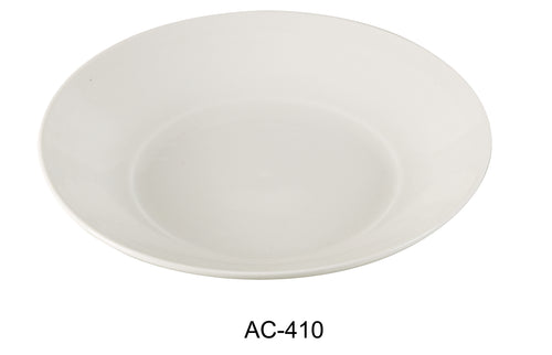 Yanco AC-410 ABCO 10.5" Salad Plate, Shape: Round, Color: White, Material: China, Pack of 12