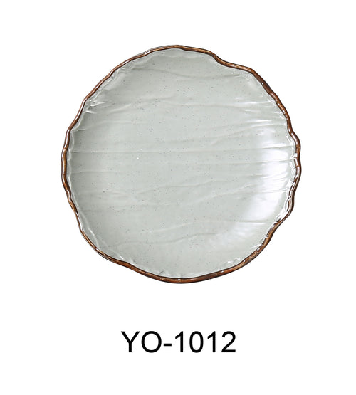 Yanco YO-1012 Yoto 12 1/2" X 1 1/2" Round Coupe Plate, Melamine, Pack of 12 (1 Dz)