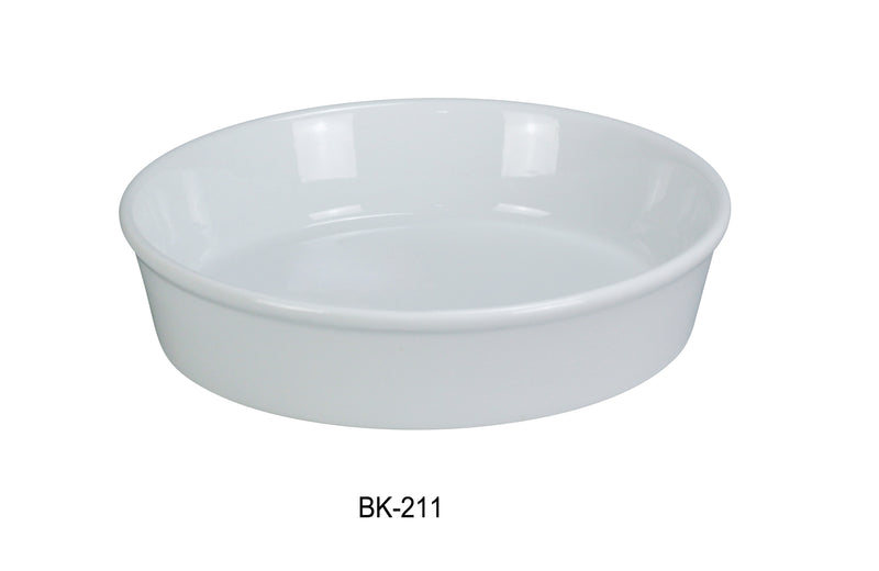 Yanco BK-211 Accessories 11" ROUND DEEP PLATE , Shape: Round, Color: White, Material: China, Pack of 12