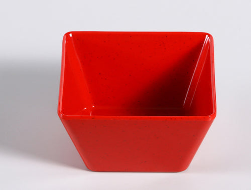 Yanco ME-407 Mexico Bowl, Shape: Square, Color: Red, Material: Melamine, Pack of 48
