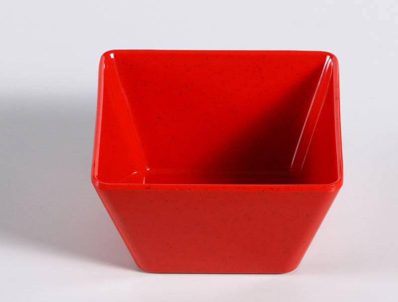 Yanco ME-407 Mexico Bowl, Shape: Square, Color: Red, Material: Melamine, Pack of 48