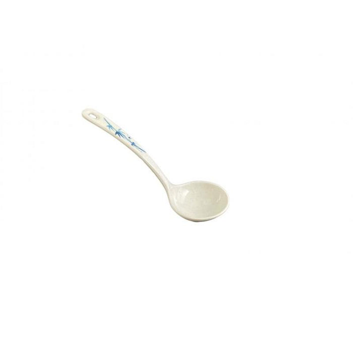 Thunder Group Melamine Asian 1 OZ, 7" X 2 1/2" SOUP LADLE, BLUE BAMBOO, 5 doz