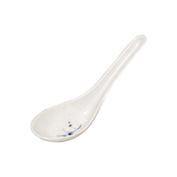 Thunder Group Melamine Asian 3/4 OZ, 5 5/8" x 1 5/8" WON TON SOUP SPOON, BLUE BAMBOO, 5 doz