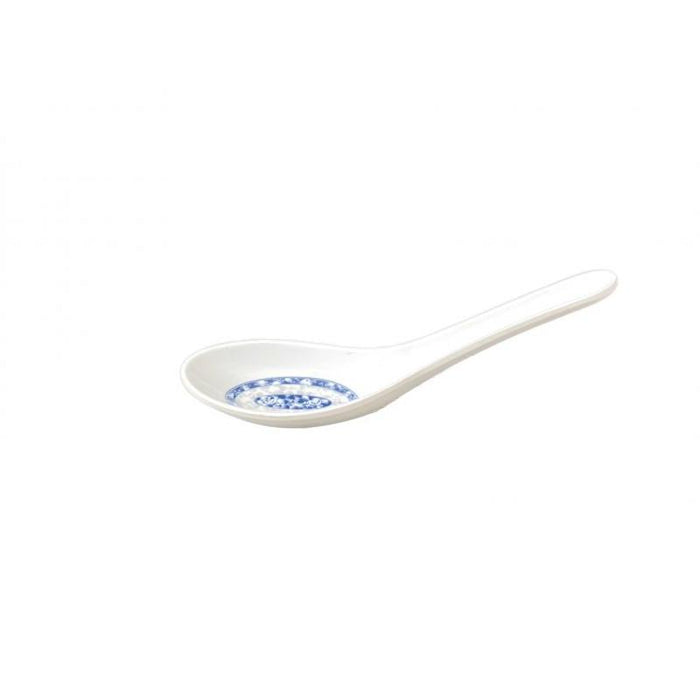 Thunder Group Melamine Asian 3/4 OZ, 5 5/8" x 1 5/8" WON TON SOUP SPOON, BLUE DRAGON, 5 doz