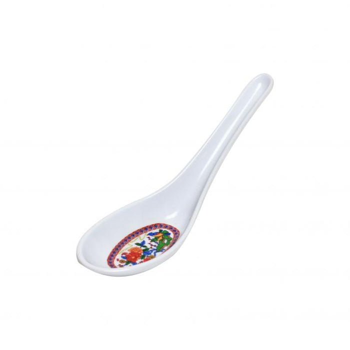 Thunder Group Melamine Asian 3/4 OZ, 5 1/4" X 1 3/4" SPOON, PEACOCK, 5 doz