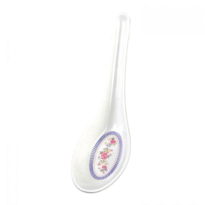 Thunder Group Melamine Asian 3/4 OZ, 5 1/4" X 1 3/4" SPOON, ROSE, 5 doz