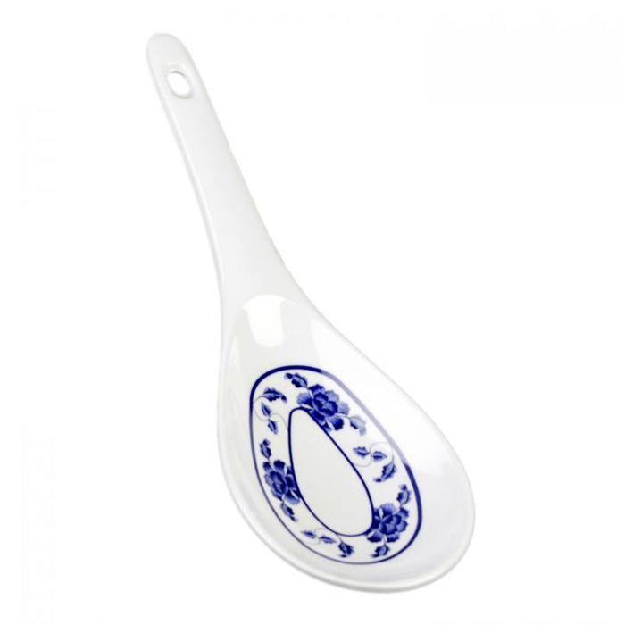 Thunder Group Melamine Asian 1 1/2 OZ, 8 1/4" X 2 3/4" RICE LADLE, LOTUS,1 doz