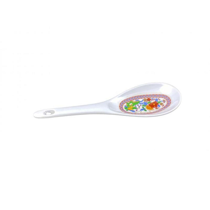 Thunder Group Melamine Asian 1 1/2 OZ, 8 1/4" X 2 3/4" RICE LADLE, PEACOCK,  2 doz