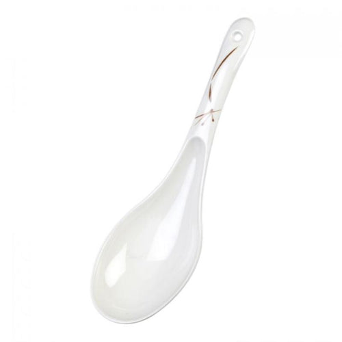 Thunder Group Melamine Asian 2 1/2 OZ, 8 3/4" X 2 3/4" LADLE/SPOON BAMBOO, 2 doz