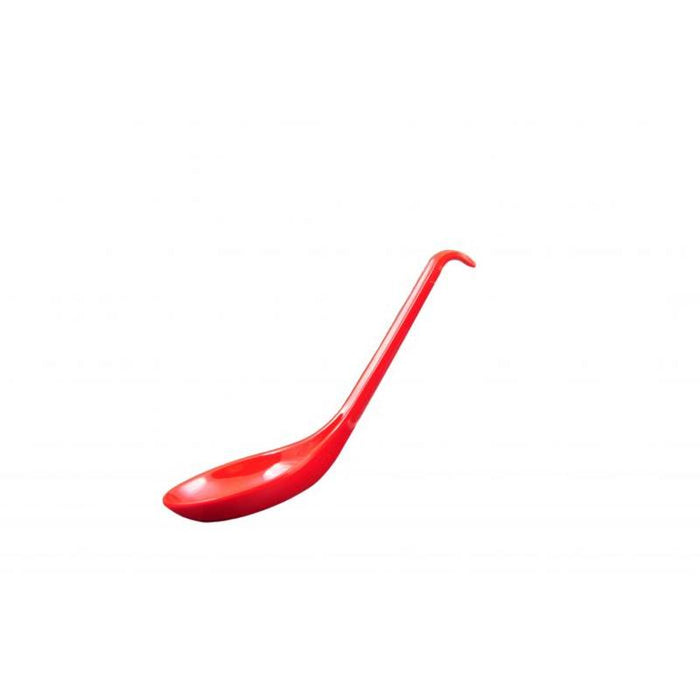 Thunder Group Melamine Asian 0.6 OZ, 6 X 1 3/4 SOUP SPOON, PURE RED, 5 doz