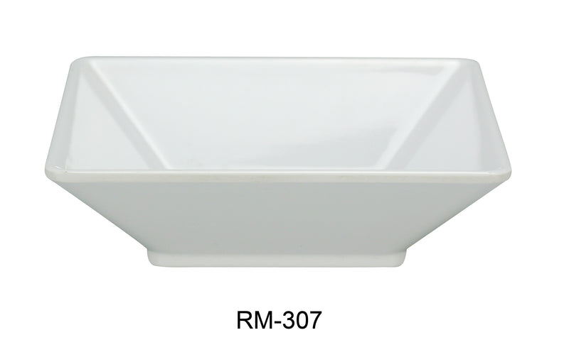 Yanco Rome RM-307 Square Deep Plate, Melamine (4 Dz)