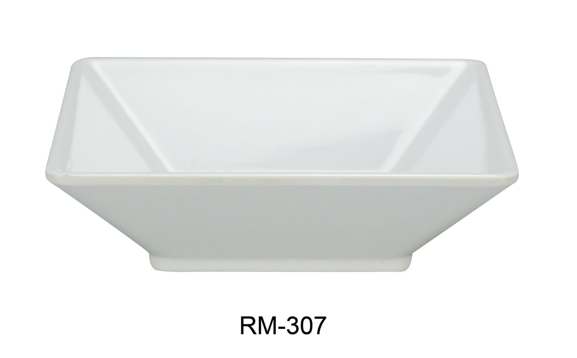 Yanco Rome RM-307 Square Deep Plate, Melamine, Pack of 24 ( Dz)