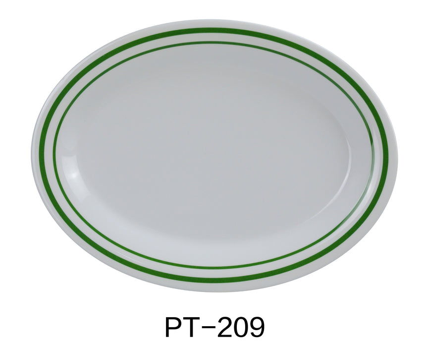 Yanco PT-209 Pine Tree Oval Platter, Melamine, Pack of 24 (2 Dz)