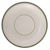 Yanco GB-2 Green Band Saucer, Shape: Round, Color: White and Green, Material: China, Pack of 36