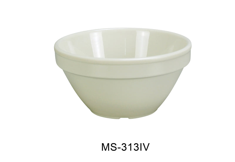 Yanco MS-313IV Mile Stone Bouillon Cup, Shape: Round, Color: Ivory, Material: Melamine, Pack of 48