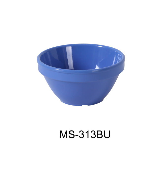 Yanco MS-313BU Mile Stone Bouillon Cup, Shape: Round, Color: Blue, Material: Melamine, Pack of 48